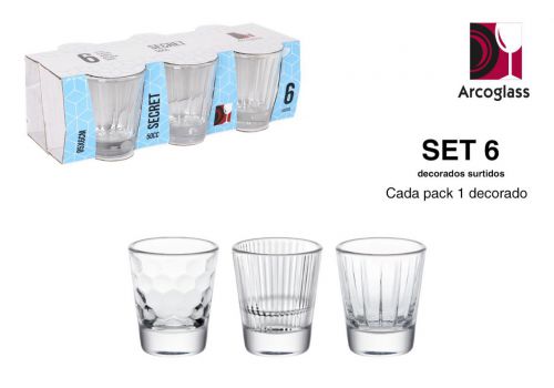 Conjunto De 6 Doses Sortidas De 50cc Secret Ag — vista 1