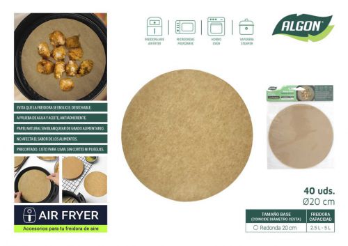 144 Base De Papel Para Airfryer Algon — vista 1