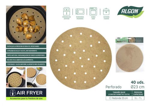 144 Base De Papel Para Airfryer Algon — vista 1
