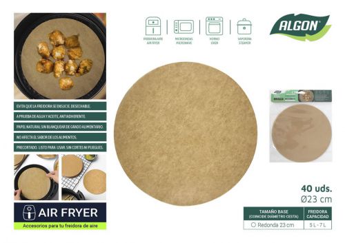 144 Base De Papel Para Airfryer Algon — vista 1