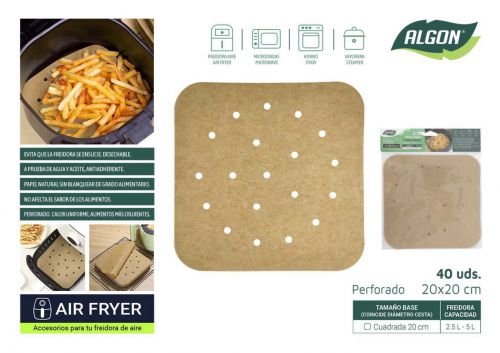 144 Base De Papel Para Airfryer Algon — vista 1