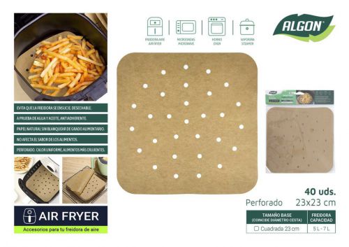144 Base De Papel Para Airfryer Algon