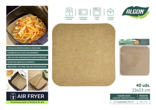 144 Base De Papel Para Airfryer Algon — vista 1