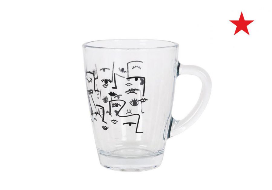 Y Mug C/Asa 30cl Vega Faces — referência HP-201865FA