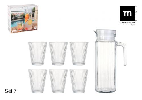 Conjunto Prj: Jarra De 1 Litro + 6 Copos Chrysler — referência 832041S