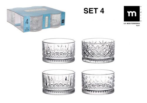 Conjunto De 4 Boles 240cc Amir Md — referência 112606504