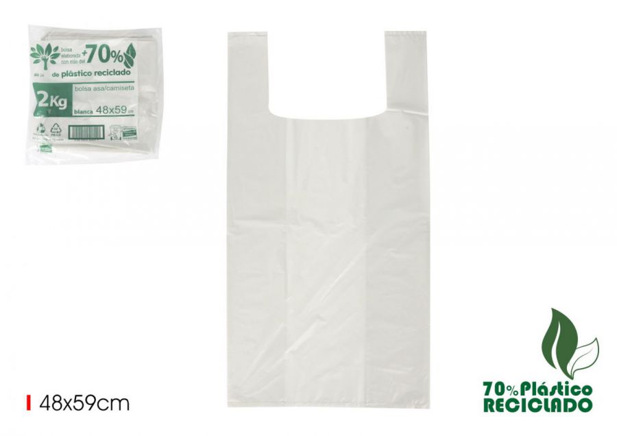 Conjunto De 90 452 Sacolas Com Alça Branca Reci