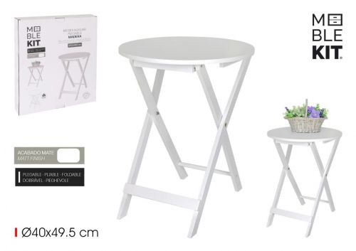 Mesa De Apoio Dobravel Em Madeira Moblekit — referência BY05014179044