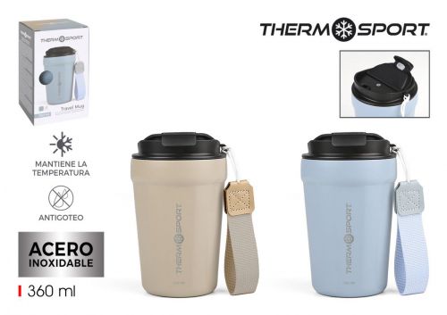 Caneca De Viagem Em Aço Thermosport — referência BY01032778916