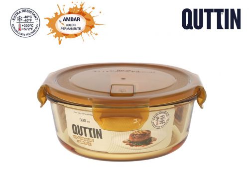 Lancheira Vermelha Herm.17cm 900cc Ambare — referência QT-AM24942