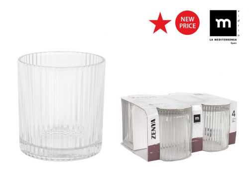 Conjunto De 4 Copos Zenya De 340 Cc — referência 832STT35BK