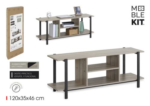 Estantes De Madeira E Metal Moblekit — referência BY05014079176