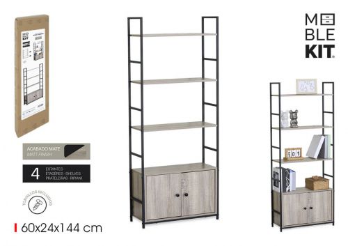 Estantes De Madeira E Metal Moblekit — referência BY05014079182