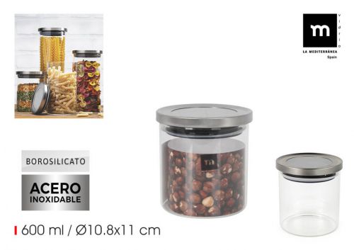 Frasco De Borossilicato Tampa De Aço La Mediterran — referência BY03030178885