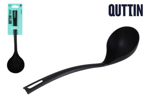 Colher De Nylon Prb 29x8cm Preta Quttin — referência QT-6242372R