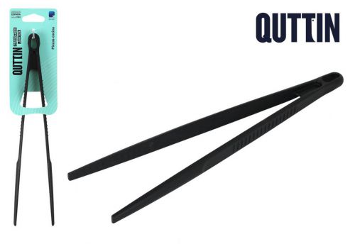 Pinça De Cozinha De Nylon Preta De 28 Cm Quttin — referência QT-6242381R