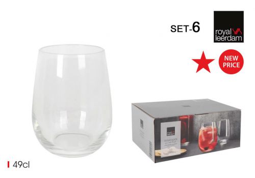 Conjunto De 6 Copos Para Bebidas 49cl Degustaç+o — vista 1