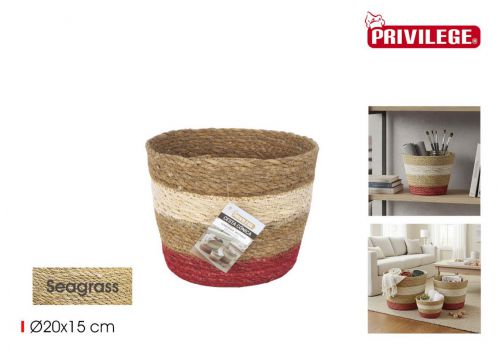 Cesto De Arrumacao Em Seagrass Privilege — vista 1