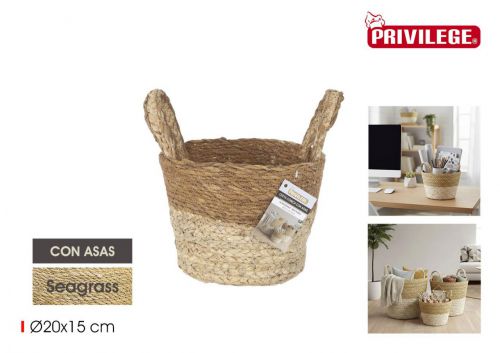 Cesto De Arrumacao Em Seagrass Privilege — referência BY01112279530