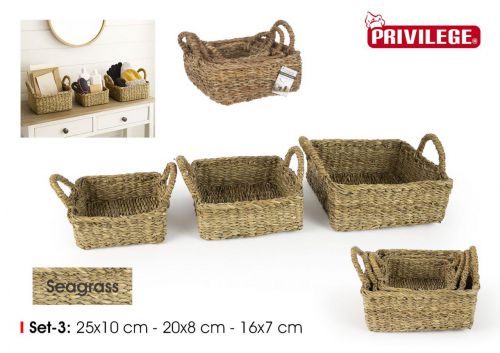 Cesto Em Seagrass Privilege — vista 1