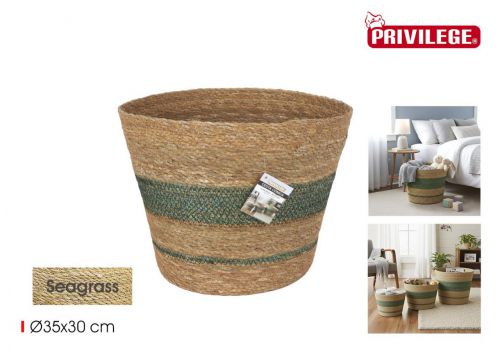 Cesto De Arrumacao Em Seagrass Privilege — referência BY01112279522