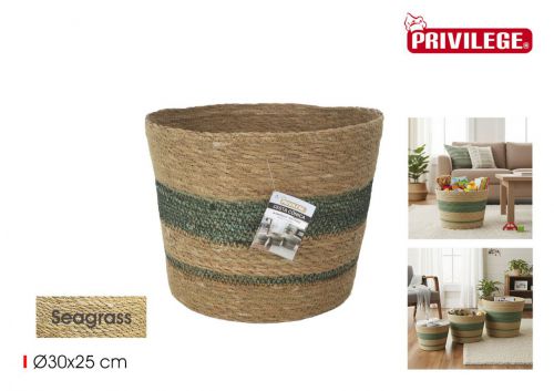 Cesto De Arrumacao Em Seagrass Privilege
