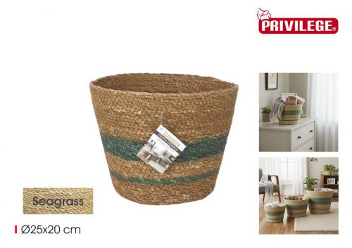 Cesto De Arrumacao Em Seagrass Privilege — referência BY01112279524