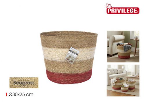 Cesto De Arrumacao Em Seagrass Privilege — referência BY01112279525