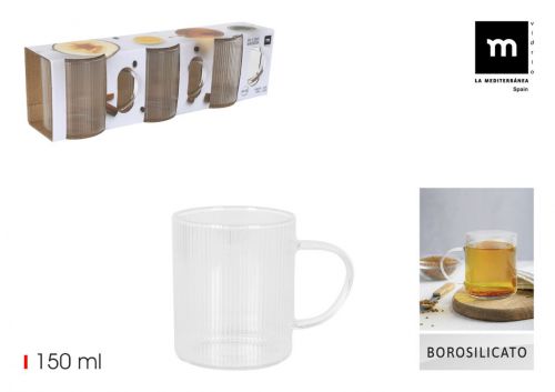 Set3 Copos De Borosilicato La Mediterranea — vista 1