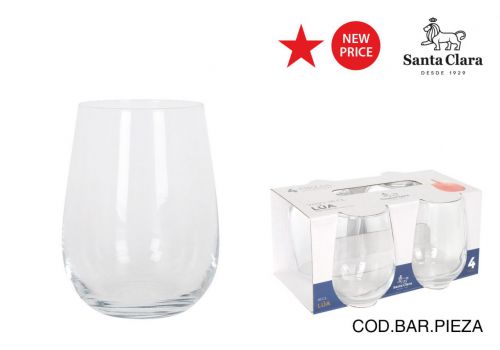 Y Gai361cs Set 4 Vasos 360cc Lua