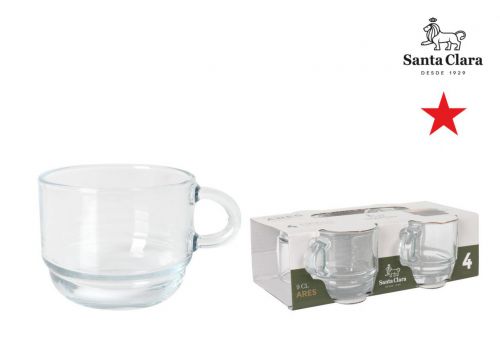 Ycoz409 Set 4 Tazas 9cl Café Apilab. Ares