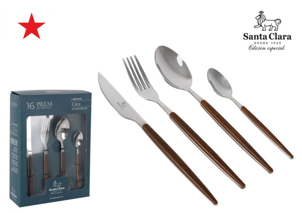 G Y Cuberteria 16pz Ac.inox Cies Sta Clara — referência STA-987104B