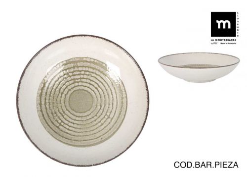 Prato Fundo 21cm Occhio Monaco Gloss — referência B26102OC