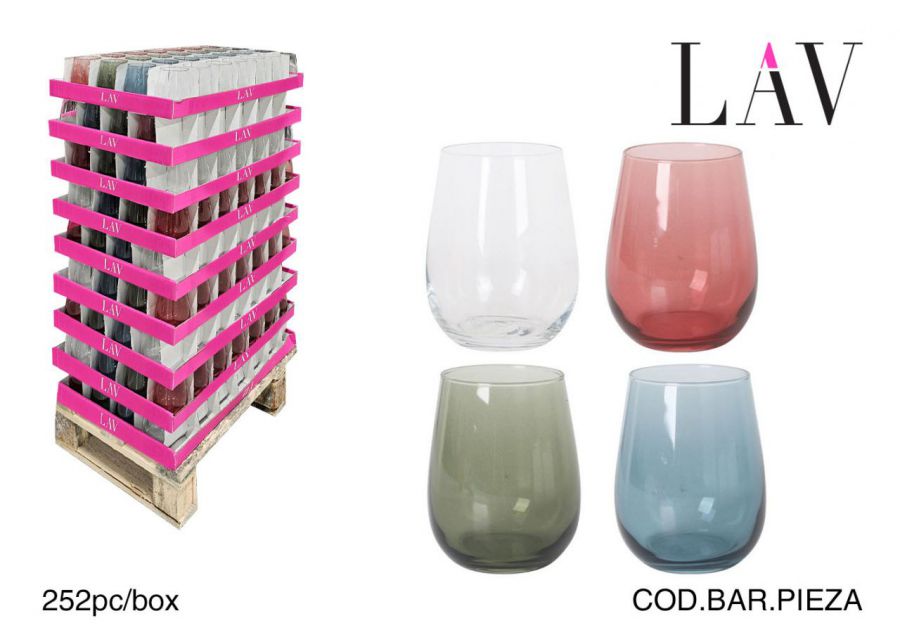 Gai361pf.tp1 1/4pal Vaso 36cl Gaia Surt.252pc — referência PALX-10950A