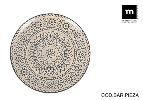 Prato Plano Brilhante Sole Monaco 26cm — vista 1