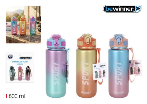 Garrafa De Agua Desportiva Multicolorida Bewinner — referência BY01010279664