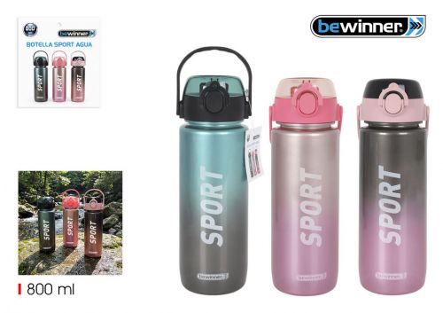 Garrafa De Agua Desportiva Multicolorida Bewinner — referência BY01010279665
