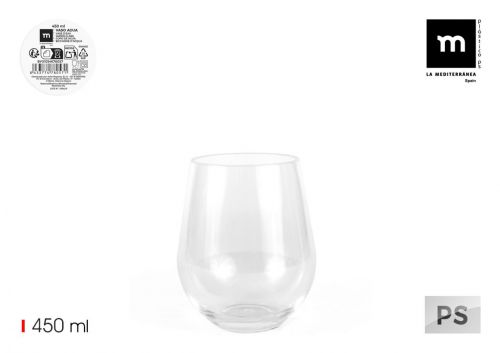 Copo De Agua 400ml Ps La Mediterranea — vista 1