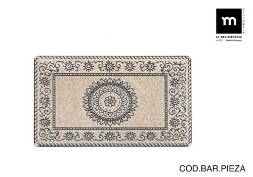 Prato Retangular 25x15cm Sole Elite Brilhante — referência SLB25012