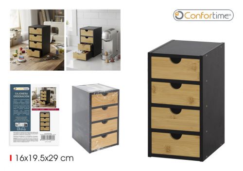 Gavetas De Arrumaçao Em Bambu Confortime — referência BY01018679465