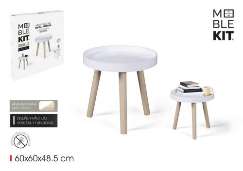 Mesa De Apoio Em Madeira Moblekit — referência BY05014179476
