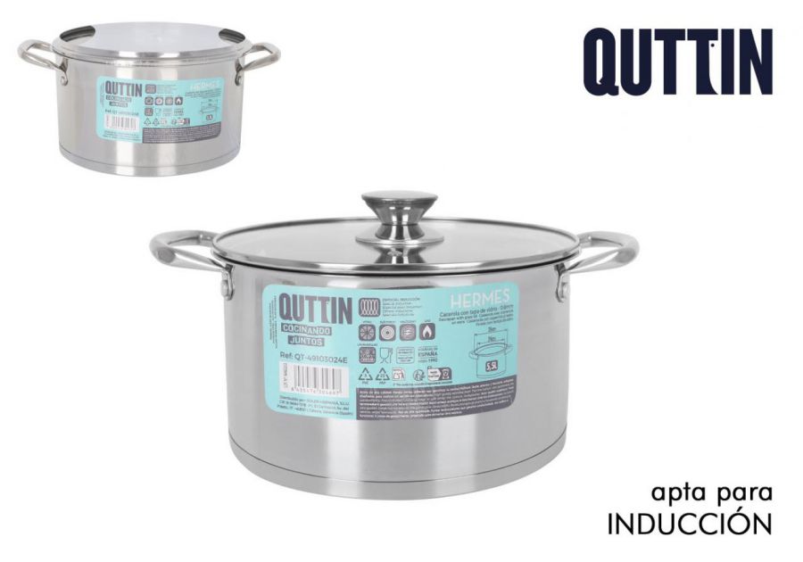 Caçarola Industrial De Aço Inoxidável De 24 Cm 5