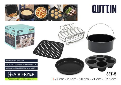 Conjunto De 5 Acessórios Para Frita Quttin