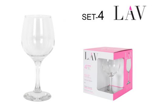 Set 4 Copas De Vinho 300 Cc Fame High