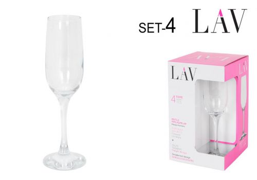 Set 4 Copas De Champanhe 215 Cc Fame High