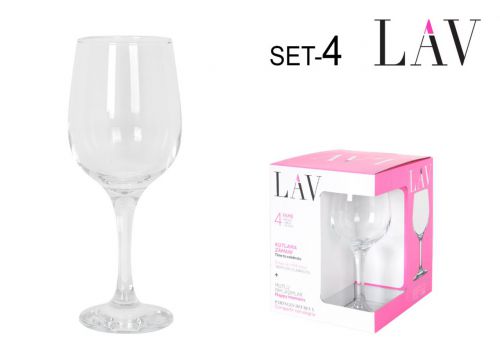 Set 4 Copas Vinho/-Gua 480 Cc Fame High — vista 1