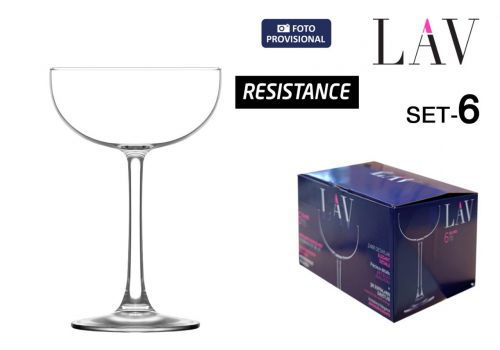 Conjunto De 6 Taças De Champanhe 23cl Ilha