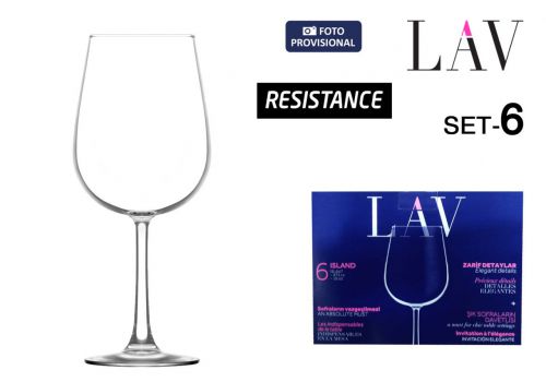 Conjunto De 6 Taças De Vinho 47cl Ilha — referência 458ISL647F