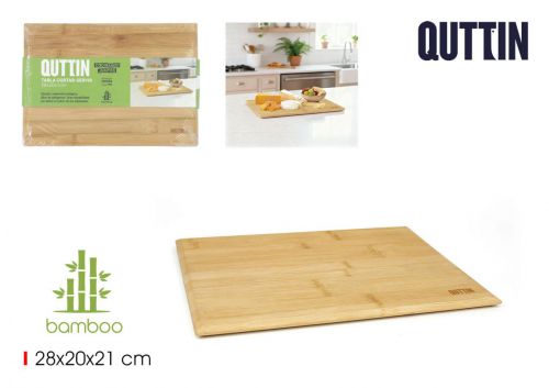 Tabua De Cortar E Servir Em Bambu Quttin — referência BQ01018678612