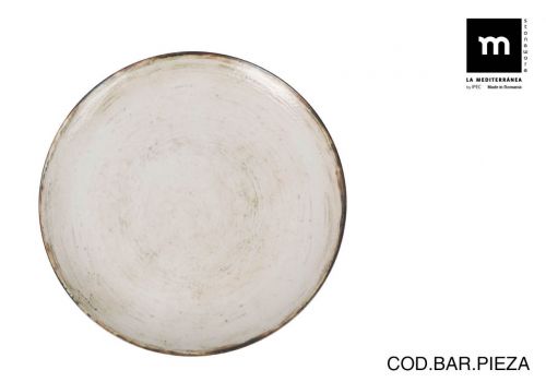 Prato Liso 26cm Menulis Mate — referência MNB26100